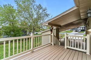 Spacious deck and lawn