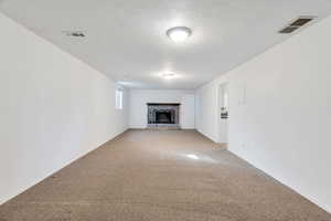 Family room featuring a fireplace