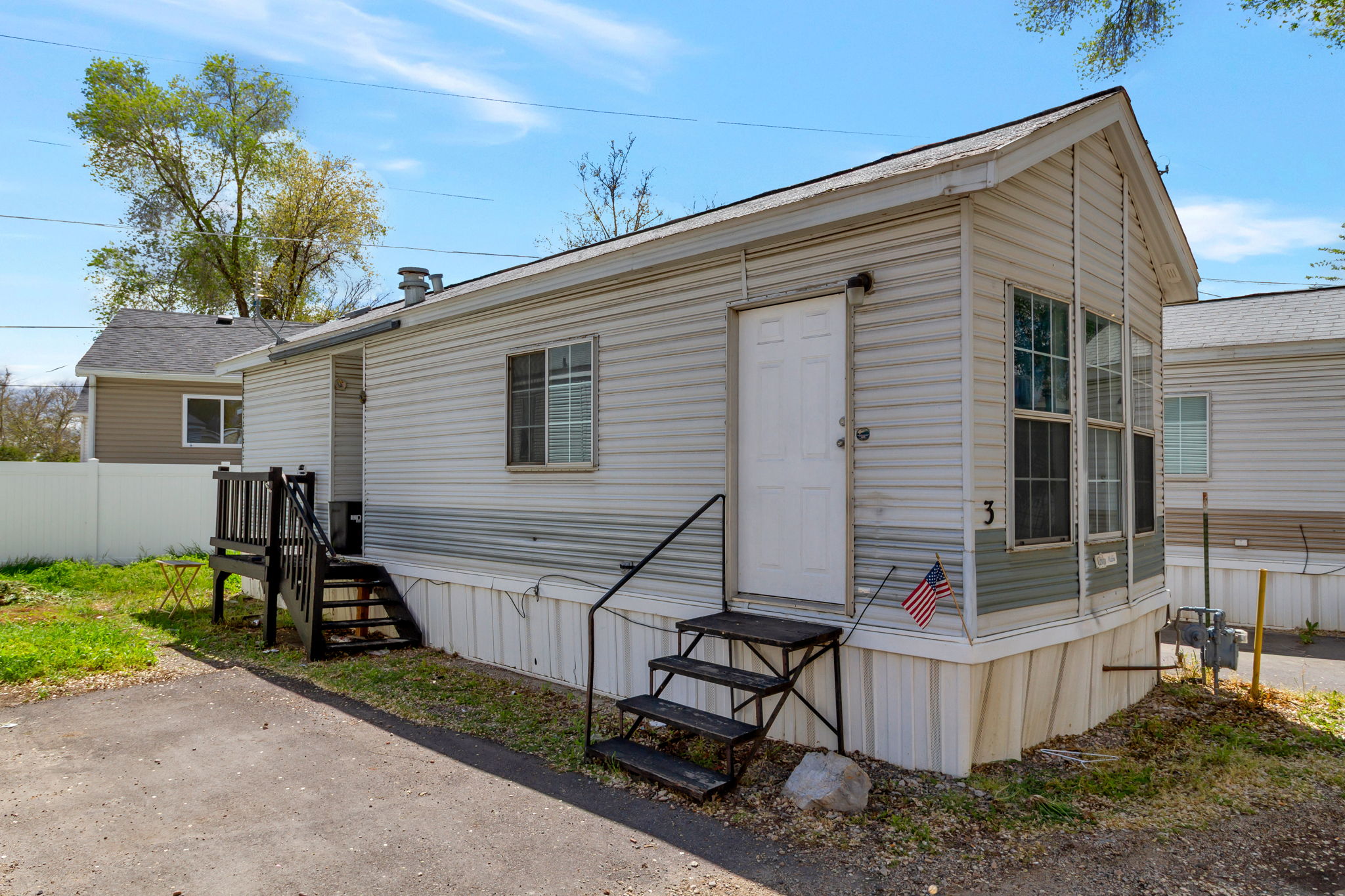 Rear view of property