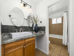 Primary and main bathroom