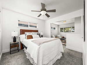 Primary bedroom with attached bathroom