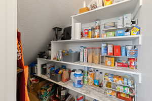 View of walk-in pantry
