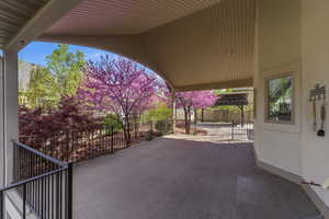 View of patio featuring a the covered porch.