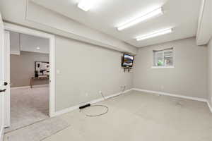 Below grade area with baseboards