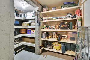 View of storage room