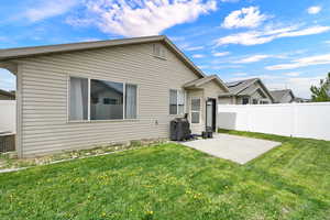 Back of property featuring a patio