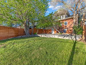 View of backyard