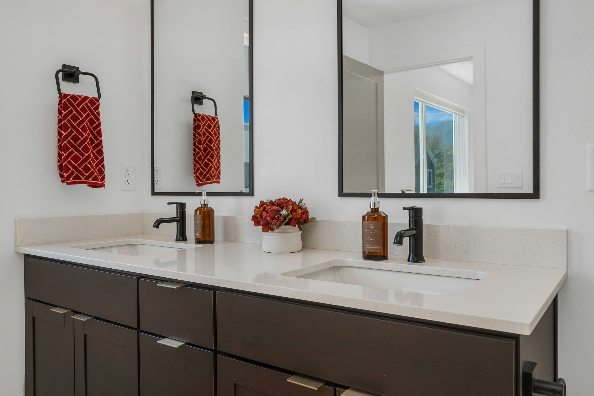 Full bathroom featuring double vanity