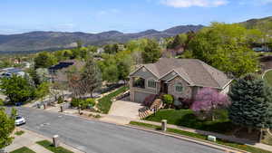 Aerial view of mountains