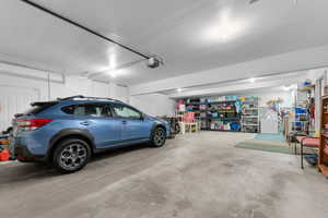 Spacious garage with room for 4 cars