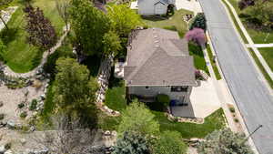View from above of property