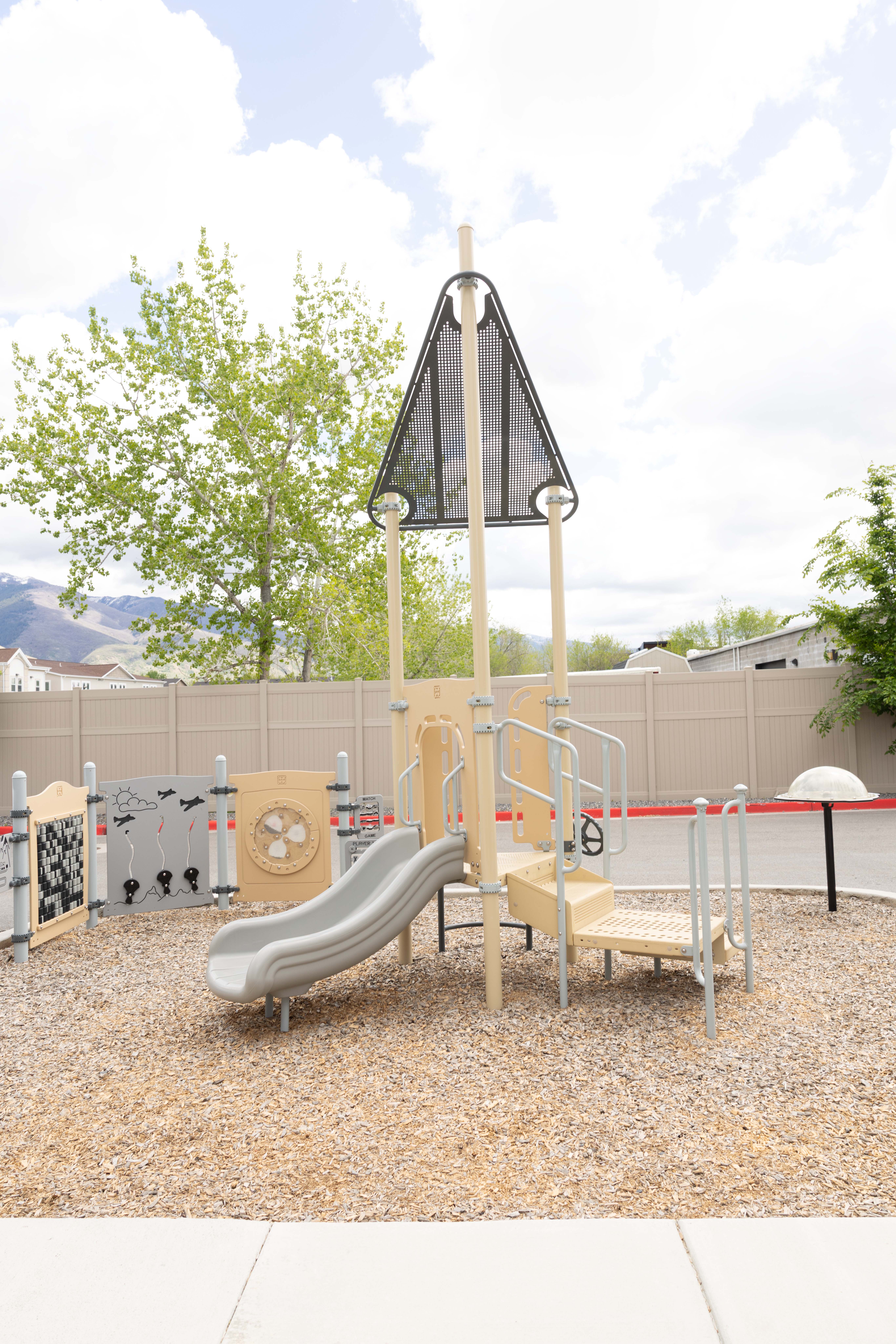 View of jungle gym
