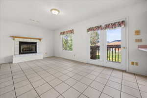 Great room with fireplace