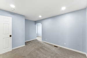 Generous bedroom layout with an extended area that works well as a workspace, reading nook, or additional living space.