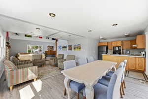 Swiss Oaks clubhouse kitchen with prep space, cabinetry, and open layout for events.