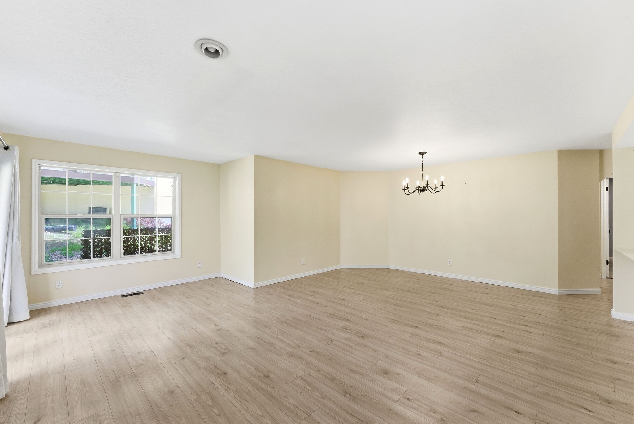 Spacious living and dining areas with great natural light
