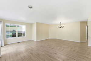 Spacious living and dining areas with great natural light