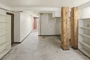 View of basement - could be a large family room