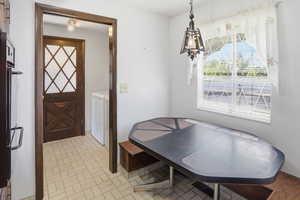 Semi formal dining area off of the kitchen