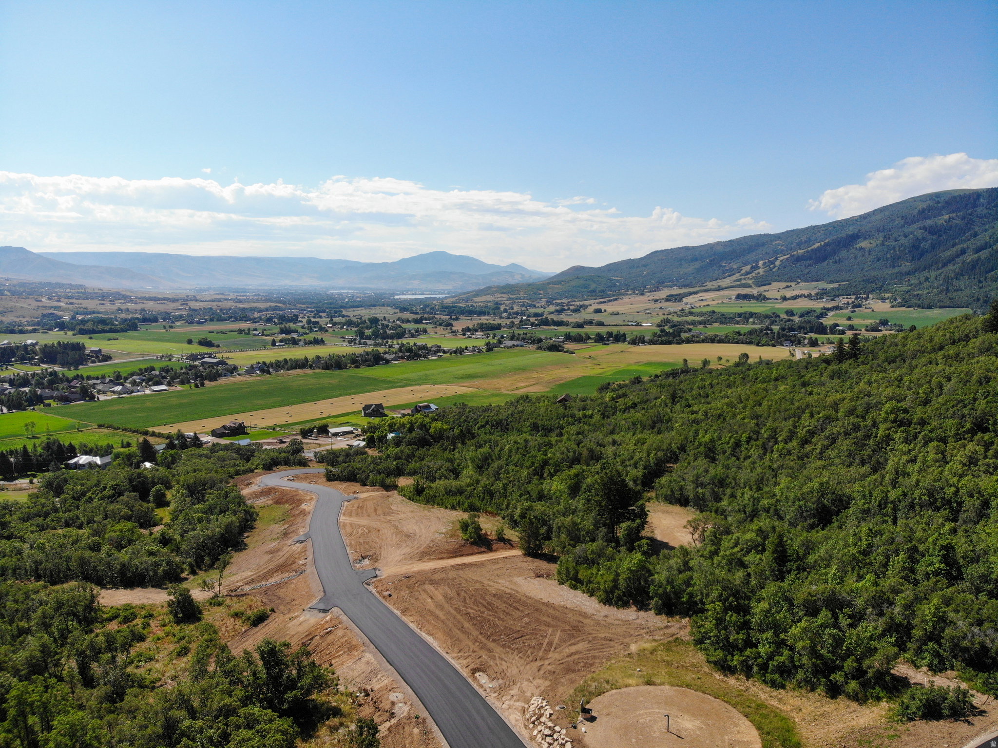Bird's eye view of mountains