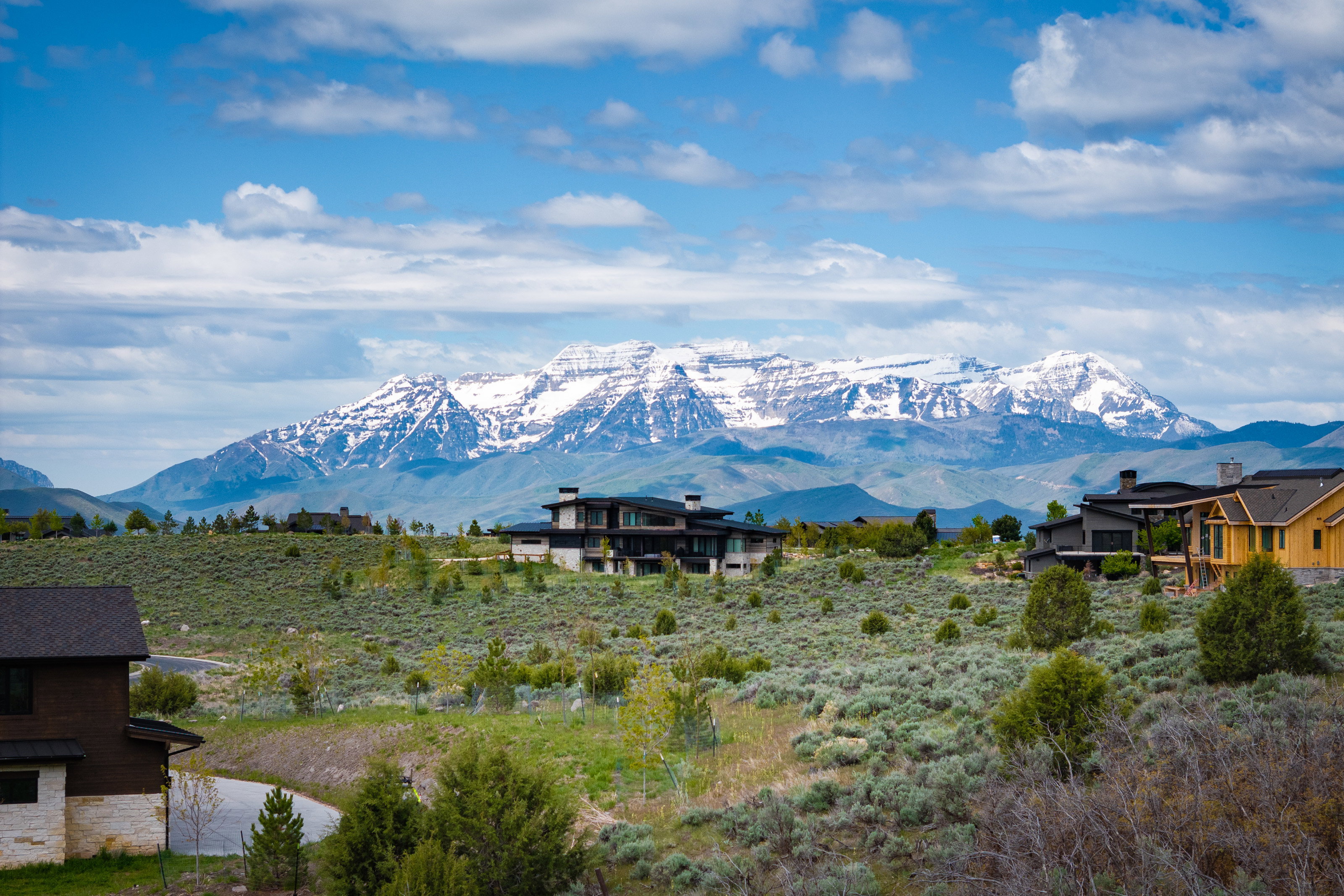 View of mountain background