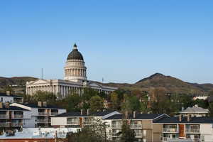View of city featuring a mountain backdrop