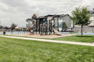 View of community jungle gym