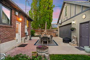 View of patio featuring outdoor dining space
