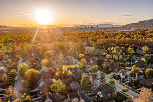 Drone / aerial view of mountains