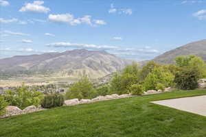 View of mountain background