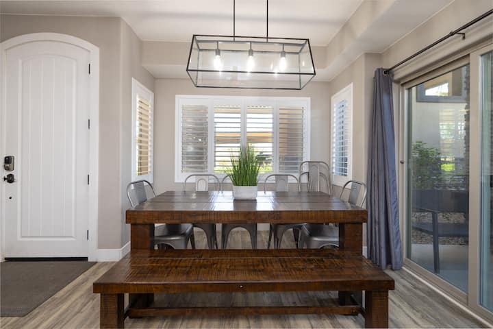 Dining room featuring light wood finished floors and plenty of natural light