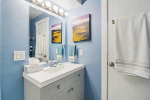Bathroom with vanity