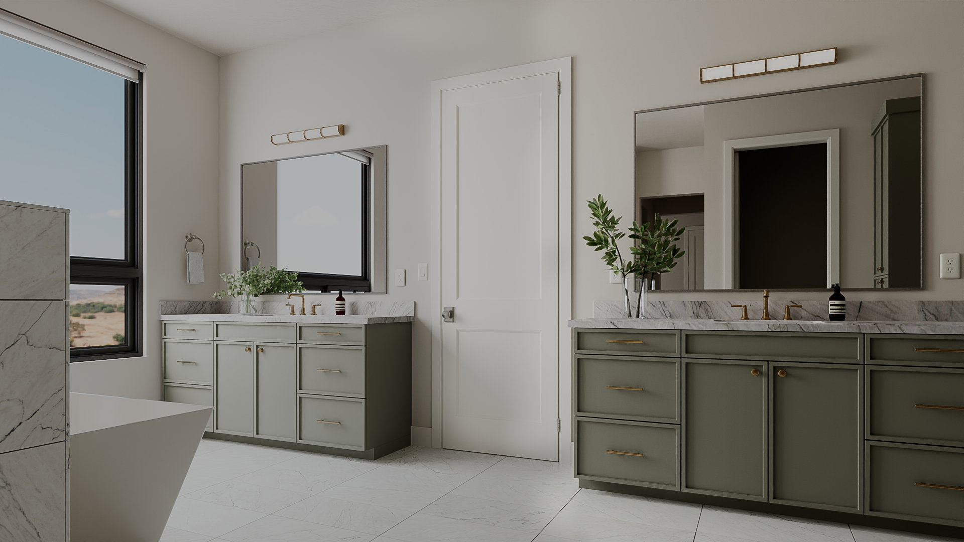 *Rendering of Cypress Point floorplan - Model Home.