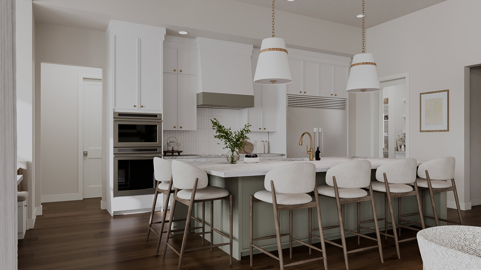 *Rendering of Cypress Point floorplan - Model Home.