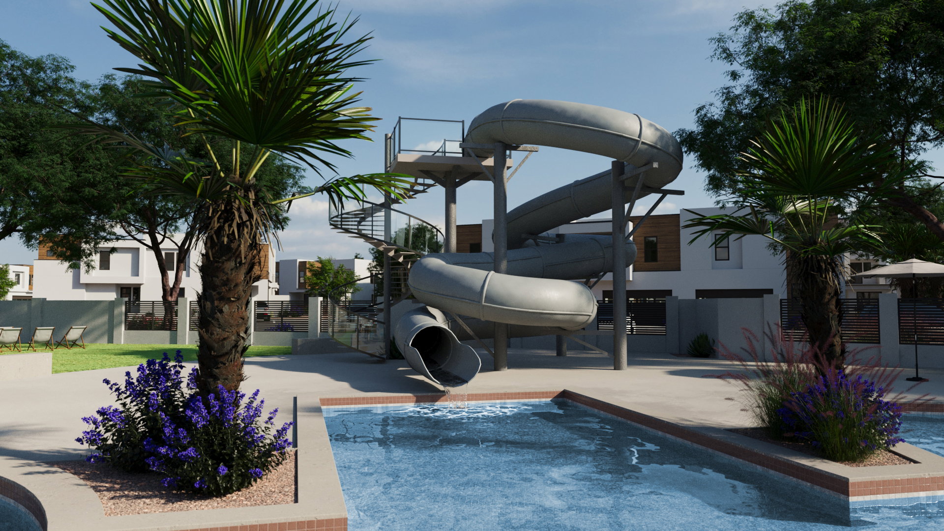*Rendering of Isle Community Clubhouse and Pool.