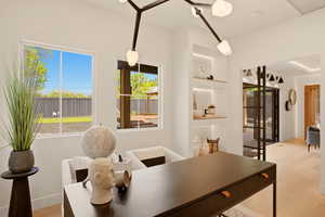 OFFICE WITH VIEWS OF PUTTING GREEN / BACK YARD