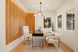 OFFICE WITH VIEWS OF PUTTING GREEN / BACK YARD