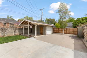 Detached Garage & Carport