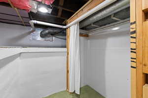 Extra Closet in Basement Storage