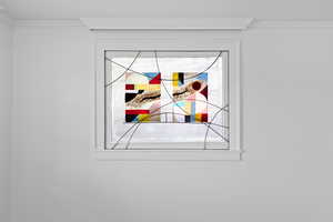 Stained Glass Art on North Window