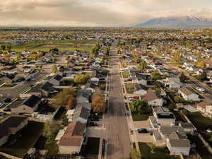 Aerial perspective of the property, a quick walk away from Emma Russell Park.