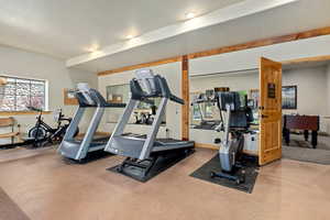 Common area exercise room