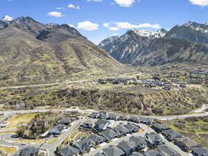 Mountain view featuring nearby suburban area