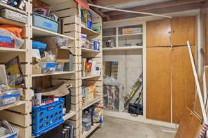 View of storage area