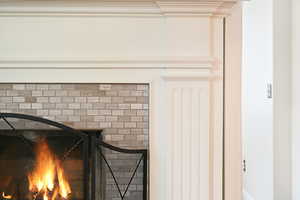 Fireplace. *Virtually Staged with glowing fire*