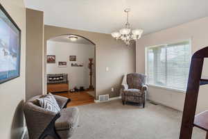 Front entry and front room