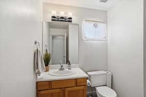 Half bathroom upstairs