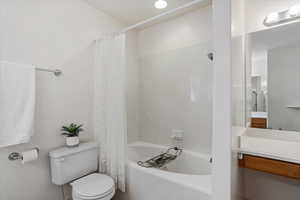 One of the bathrooms in master bedroom