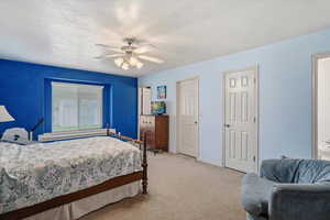 Large Master bedroom with window seat