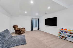 Large basement rec room